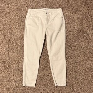 Kensie White Cotton Blend Jeans